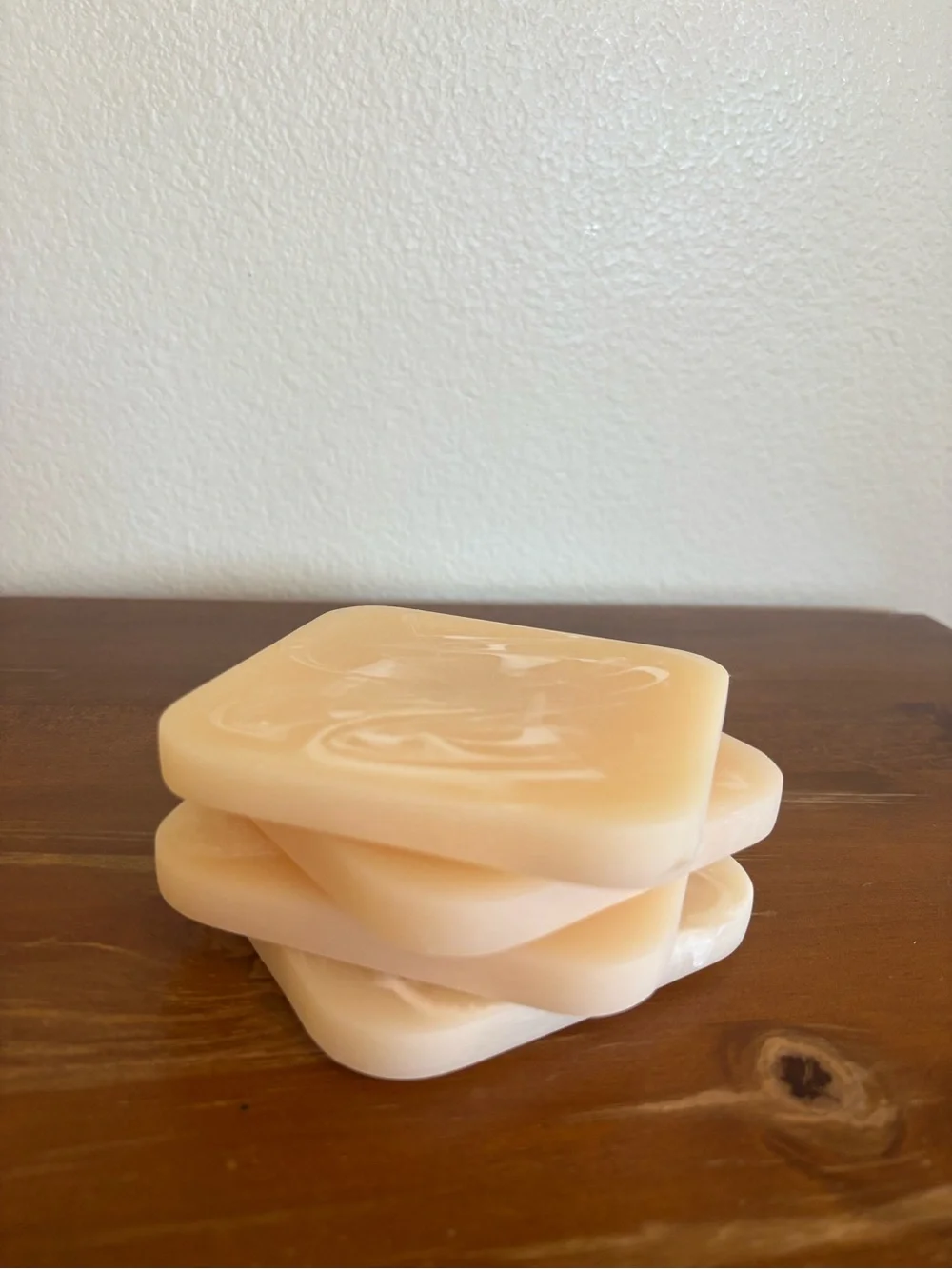 RIRIKU Resin Coasters Set of 4 — Pale Mint